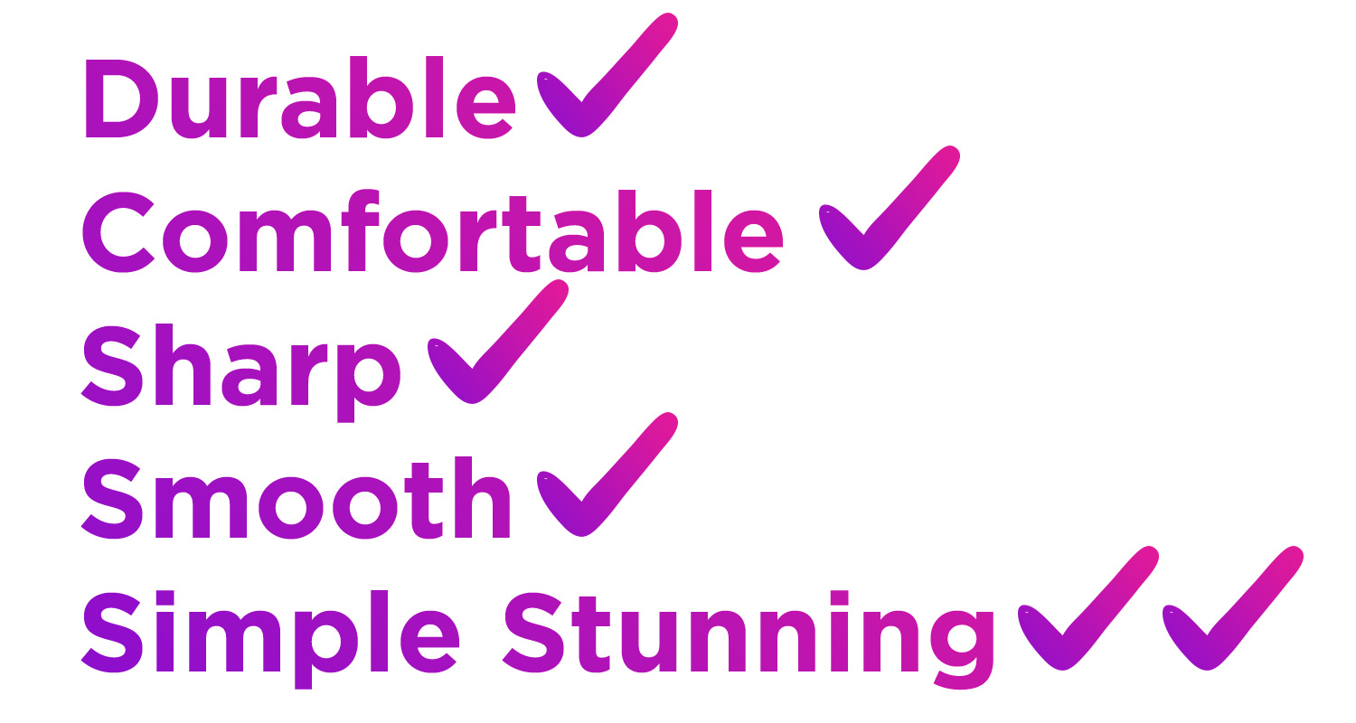 Durable Comfortable Sharp Smooth Simple-Stunning