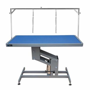 Groom Professional Elbrus Hydraulischer Tisch Blau 126cm 