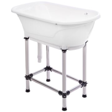 Groom Professional Small White Pet Bath 96cm