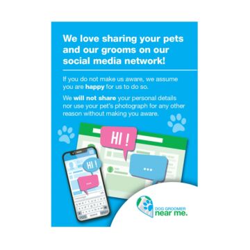 Dog Groomer Near Me-A4-Poster Soziale Medien