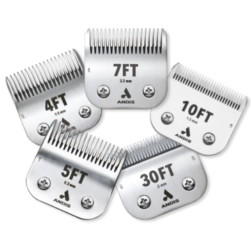 Andis CeramicEdge snap on dog grooming blades for A5 clippers