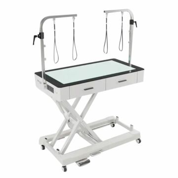 Waggz Roll-Bright LED Electric Dog Grooming Table with Drawers