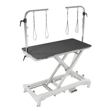Waggz Step-Low White Electric Dog Grooming Table