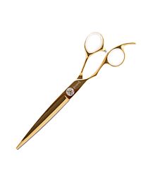 DezynaDog Aureus Gold Straight Lefty Scissor
